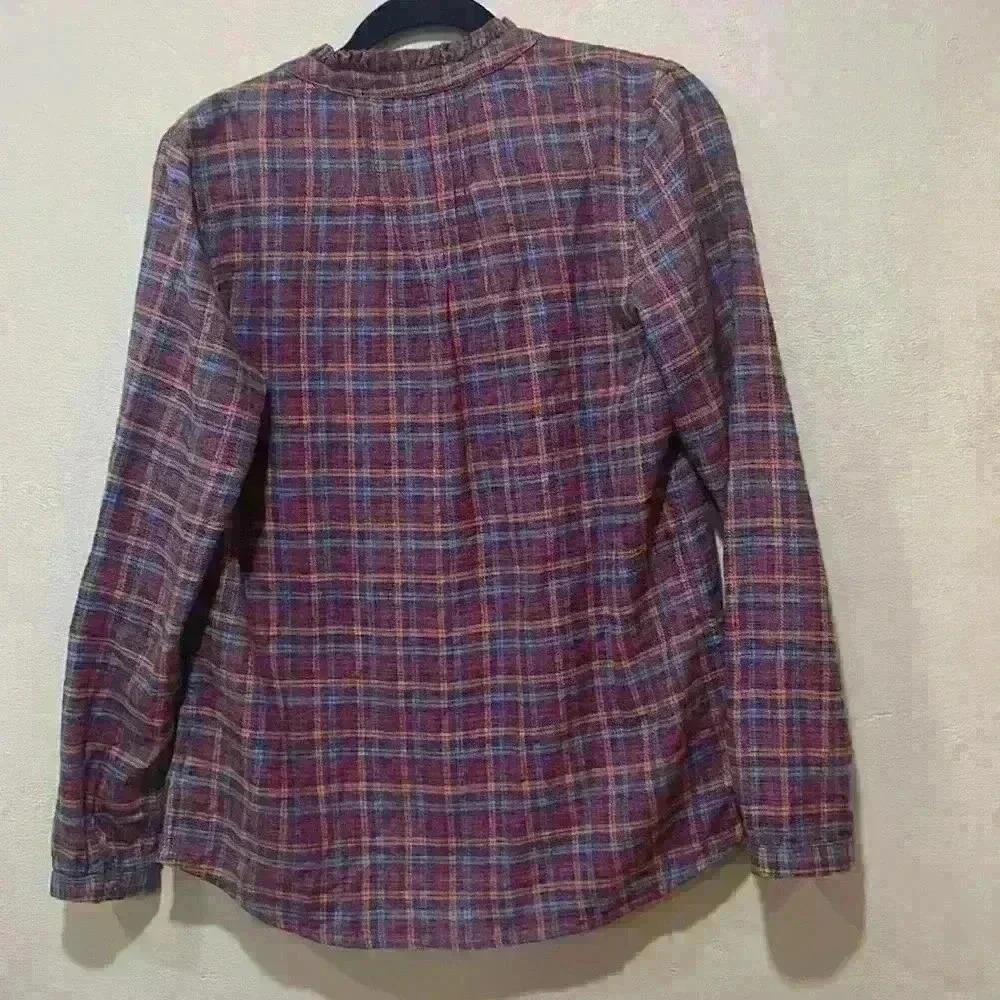 Carbon 2 Cobalt Women Wheaton Plaid Button Down Long Sleeve Shirt Size Small - Picture 5 of 11